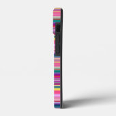 Streifen Retro multicolors Case-Mate iPhone Hülle (Rückseite / Links)