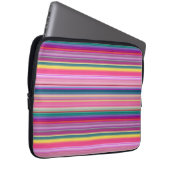 Streifen Retro multicolors Laptopschutzhülle (Vorne Rechts)