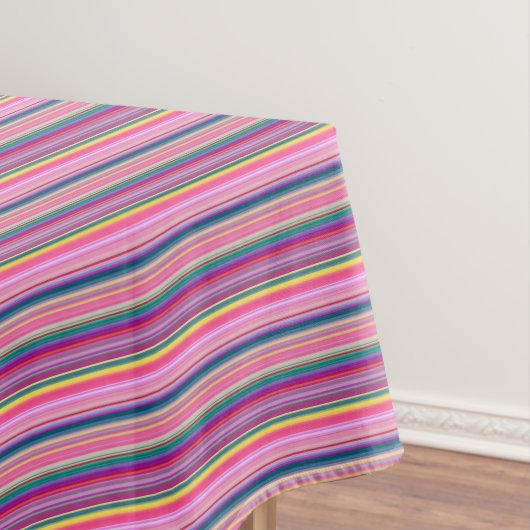 Streifen Retro multicolors Tischdecke (Beispiel)