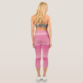 Streifen - rosa capri leggings (Rückseite)