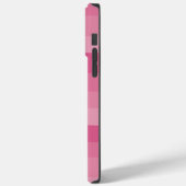 Streifen - rosa Case-Mate iPhone hülle (Rückseite / Links)