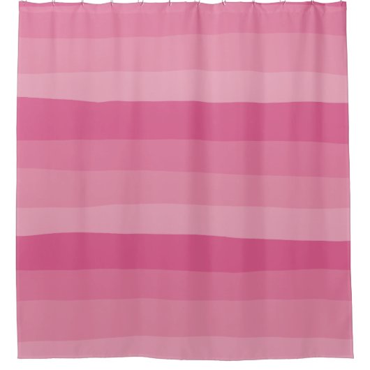 Streifen - rosa duschvorhang (Vorderseite)
