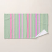 Streifen, rosa, grün badhandtuch set (Handtuch)