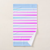 Streifen, rosa, grün badhandtuch set (Handtuch)