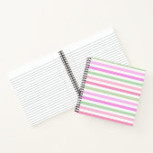 Streifen, rosa, grün notizblock (Innenseite)