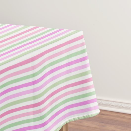 Streifen, rosa, grün tischdecke (Beispiel)