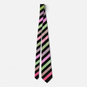 Streifen, rosa, grüne Krawatte (Rückseite)