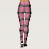 Streifen rosa Körbchen Leggings (Rückseite)