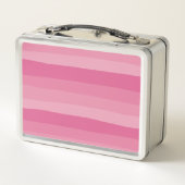 Streifen - rosa metall brotdose (Rückseite)