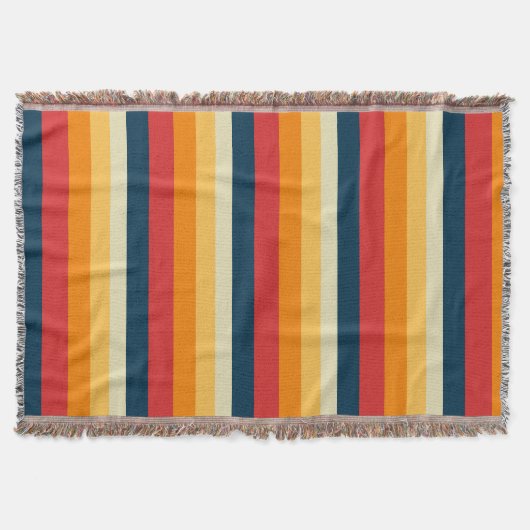 Streifen rot, blau, orange und gelb decke (Vorderseite)