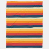 Streifen rot, blau, orange und gelb fleecedecke (Vorderseite)
