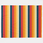 Streifen rot, blau, orange und gelb fleecedecke (Vorderseite (Horizontal))