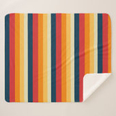 Streifen rot, blau, orange und gelb sherpadecke (Vorderseite (Horizontal))