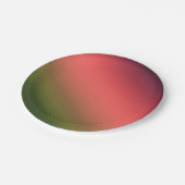 Streifen, rot , grün , Gradientenwurf Kissen Pappteller (Schrägansicht)