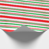 Streifen Rot-grüne Streifen Geschenkpapier (Ecke)