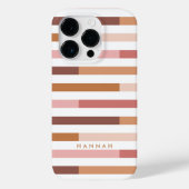 Streifen rot neutrale modern Case-Mate iPhone hülle (Rückseite)