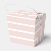 Streifen rot Rosa, weiße Streifen Chic Geschenkschachtel (Rückseite)