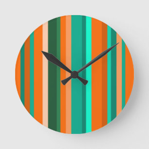Streifen Runde Wanduhr