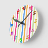 Streifen Runde Wanduhr (Winkel)