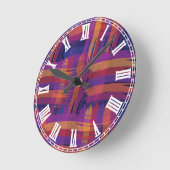 Streifen Runde Wanduhr (Winkel)