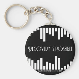 Streifen Runder Schlüsselanhänger