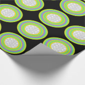 Streifen Rundrahmen 07 + Ihr Foto Geschenkpapier (Ecke)