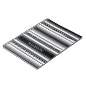 Streifen schwarz/grau notizblock (Linke Seite)