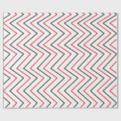 Streifen Schwarz-Rot-Muster für vertikale Streifen Geschenkpapier (Flach)