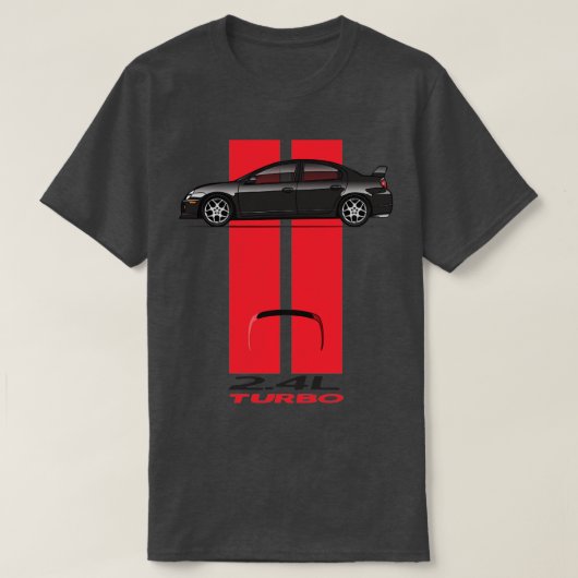 Streifen Schwarz Rot T-Shirt (Design vorne)