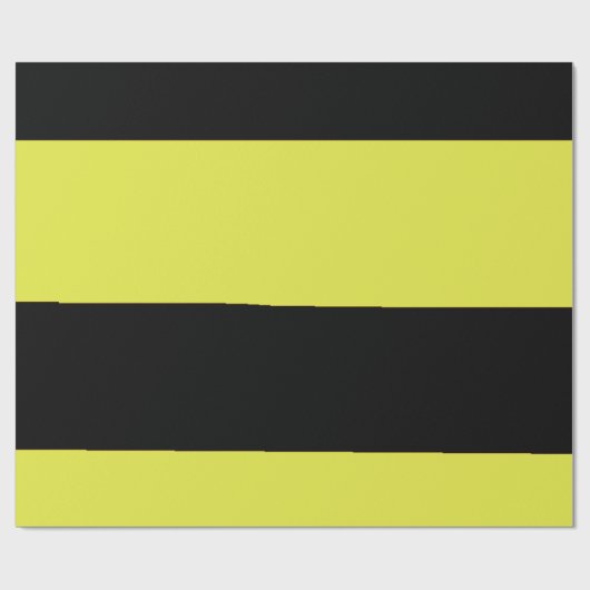 Streifen schwarz und gelb geschenkpapier (Flach)