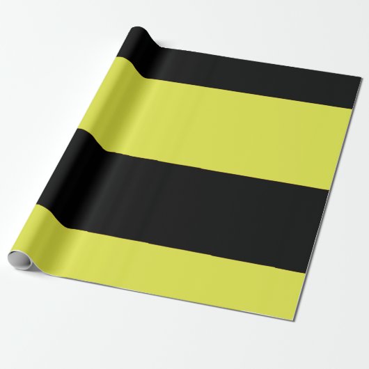 Streifen schwarz und gelb geschenkpapier (Ungerollt)