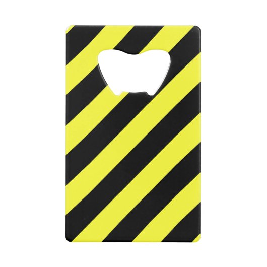 Streifen schwarz und gelb kreditkartenflaschenöffner (Vorderseite)