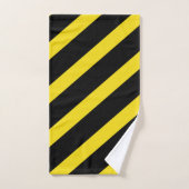Streifen schwarz und gelb Streifen Streifen Streif Badhandtuch Set (Handtuch)