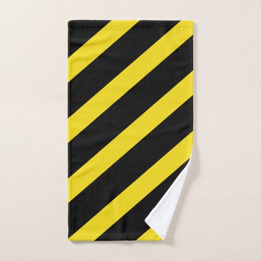 Streifen schwarz und gelb Streifen Streifen Streif Badhandtuch Set (Handtuch)