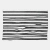 Streifen schwarz und grau küchentuch (Horizontal)
