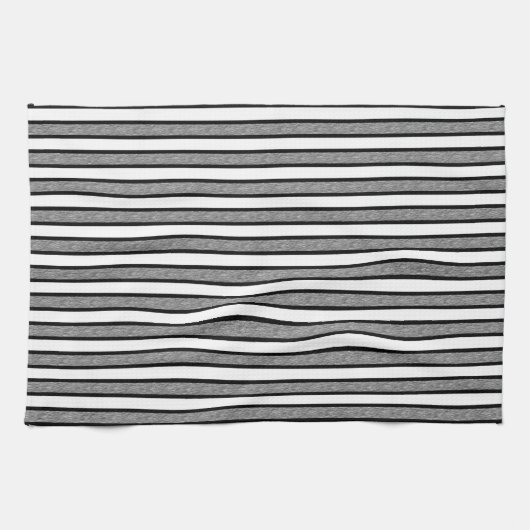 Streifen schwarz und grau küchentuch (Horizontal)