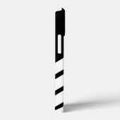 Streifen schwarz und weiß Case-Mate iPhone hülle (Rückseite / Rechts)