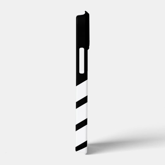 Streifen schwarz und weiß Case-Mate iPhone hülle (Rückseite / Rechts)