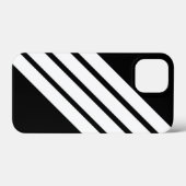 Streifen schwarz und weiß Case-Mate iPhone hülle (Rückseite (Horizontal))