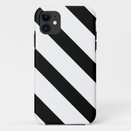 Streifen (schwarz und weiß) | Diagonal) Jede benut iPhone 11 Hülle