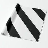 Streifen (schwarz und weiß) | Diagonal) Jede benut Geschenkpapier (Ungerollt)