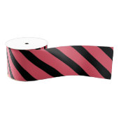 Streifen (schwarz und weiß) | Diagonal) Jede benut Ripsband (Spule)