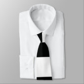 Streifen (schwarz und weiß) | Horizontal) individu Krawatte (Gebunden)