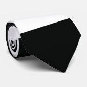 Streifen (schwarz und weiß) | Horizontal) individu Krawatte (Gerollt)