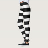 Streifen schwarz und weiß leggings (Links)