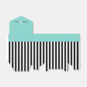 Streifen Schwarz-Weiß Band Blue Hochzeitsgeschenk Geschenkschachtel (Ungefaltet)