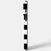Streifen - Schwarz/Weiß Case-Mate iPhone Hülle (Rückseite / Links)