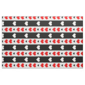 Streifen Schwarz-weiß Hearts Textil Stoff (Fat Quarter (45,7 x 55,9 cm))
