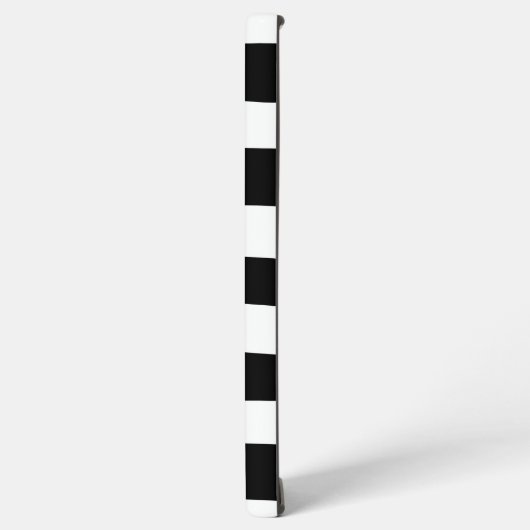 Streifen - Schwarz/Weiß Samsung Galaxy Hülle (Linke Seite)