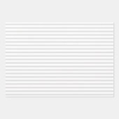 Streifen schwarz-weiß Streifen Muster chic Geschenkpapier Set (Vorderseite 3)